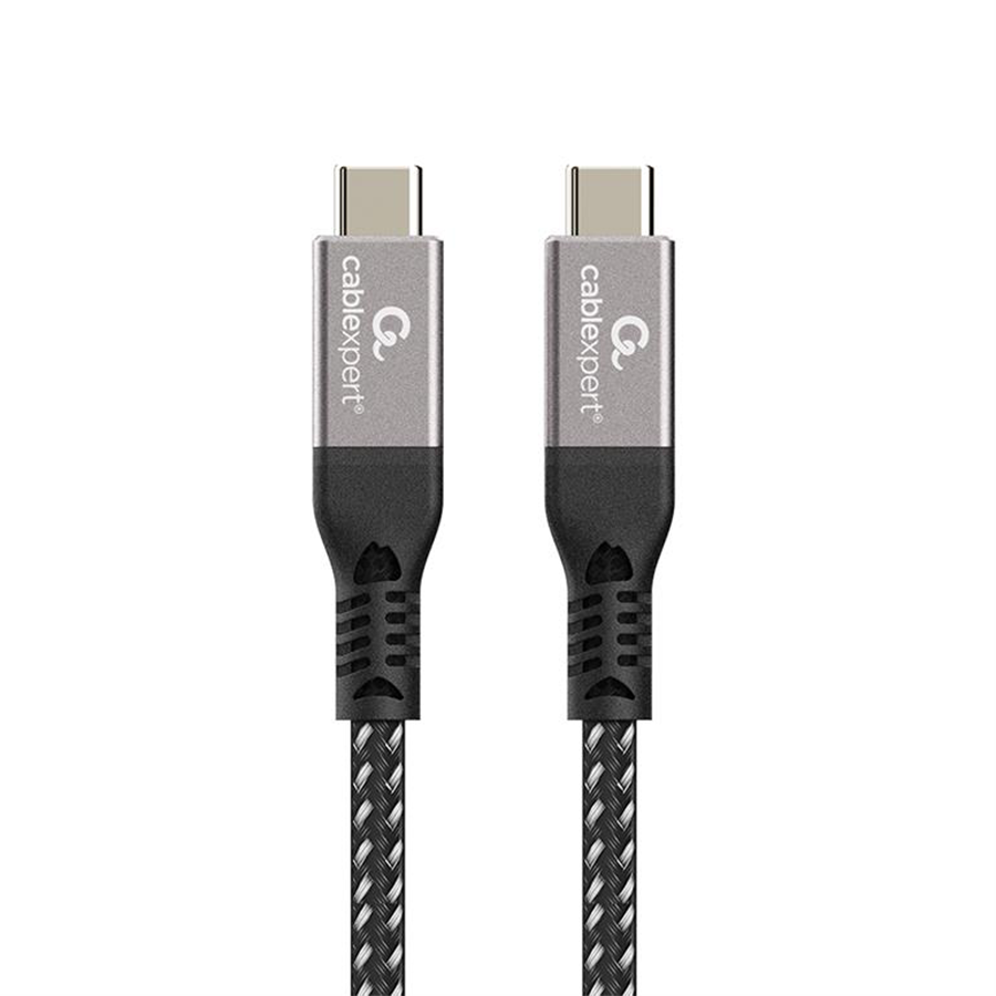 USB USB4 Gen 3x2 kabl 240W, 40 Gbps Type-C to Type-C  Power Delivery (PD) charging & data cable, 0.5 m GEMBIRD CCBP-USB4-CMCM240-0.5M