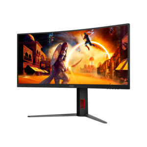 MONITOR AOC CU34G4Z 34" Curved Fast VA, WQHD 3440x1440, 240Hz, 1500R, 1ms, DisplayHDR 400, Adaptive Sync, 2x HDMI 2.1, 1x DP 1.4, USB hub, Ergonomic