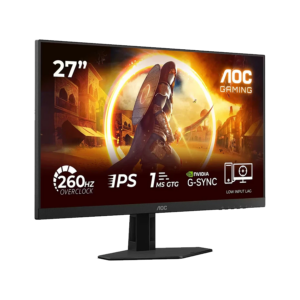 MONITOR AOC Gaming 27G4ZRE 27" Fast IPS, 2560x1440, 240Hz (260Hz OC), 0.3ms MPRT (1ms GtG), 400 cd/m2, 1000:1, Adaptive Sync, G-SYNC compatible