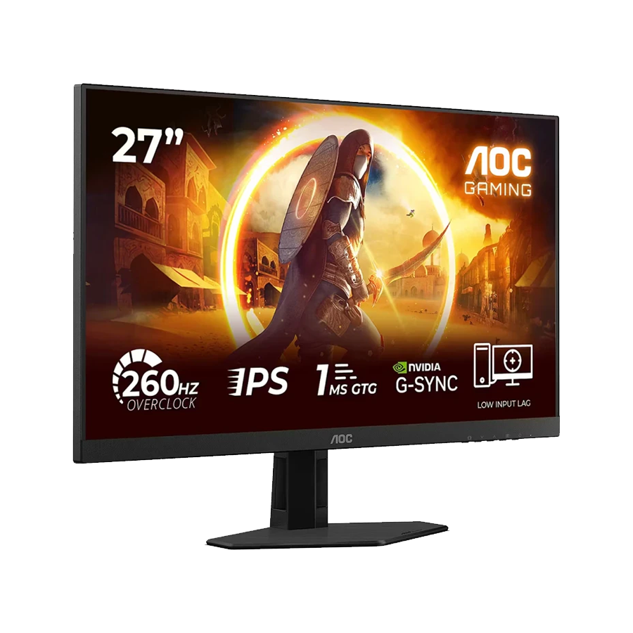 MONITOR AOC Gaming 27G4ZRE 27" Fast IPS, 2560x1440, 240Hz (260Hz OC), 0.3ms MPRT (1ms GtG), 400 cd/m2, 1000:1, Adaptive Sync, G-SYNC compatible