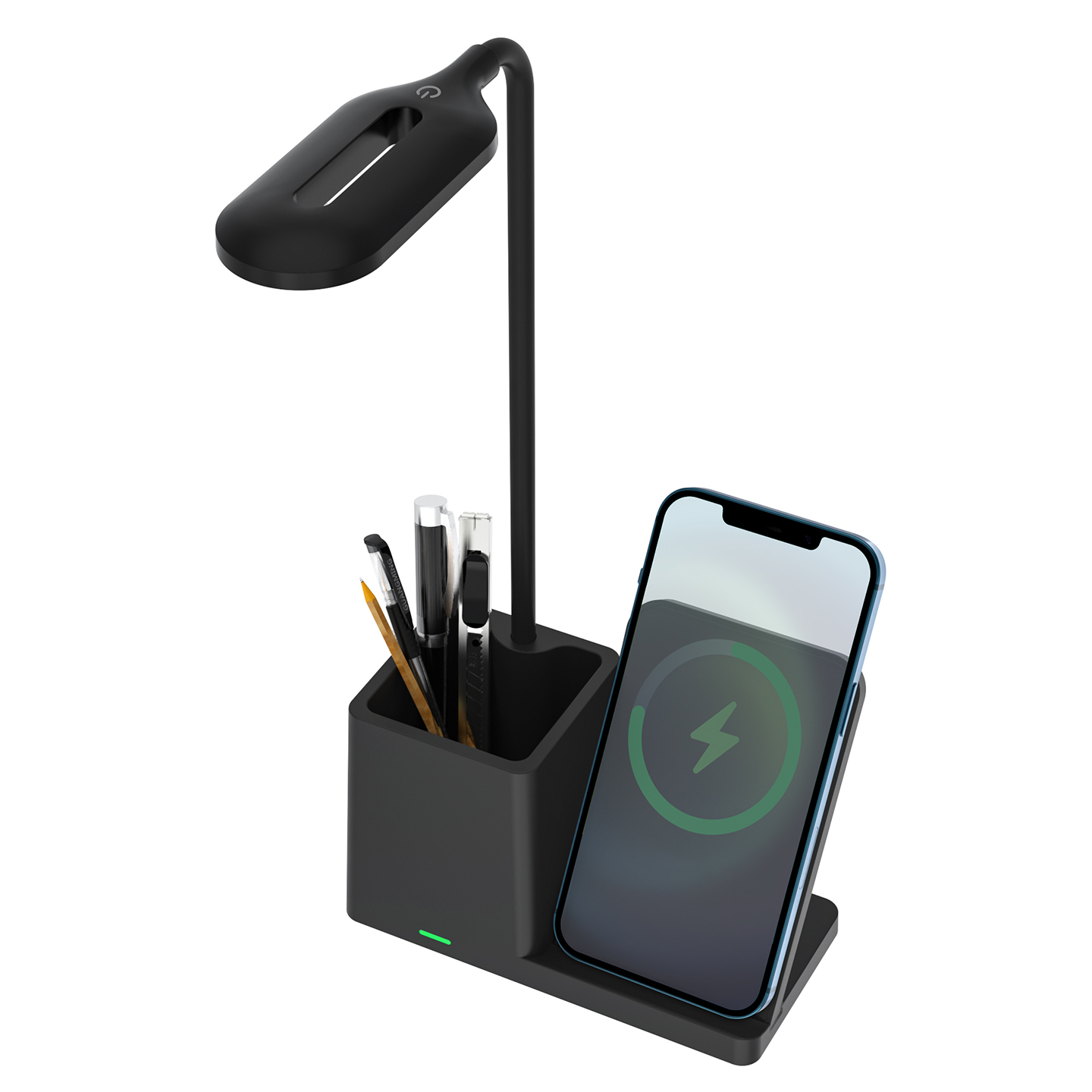 Wireless punjač sa lampom S-link SL-M9054 Black TypeC 10W Charger, 37531