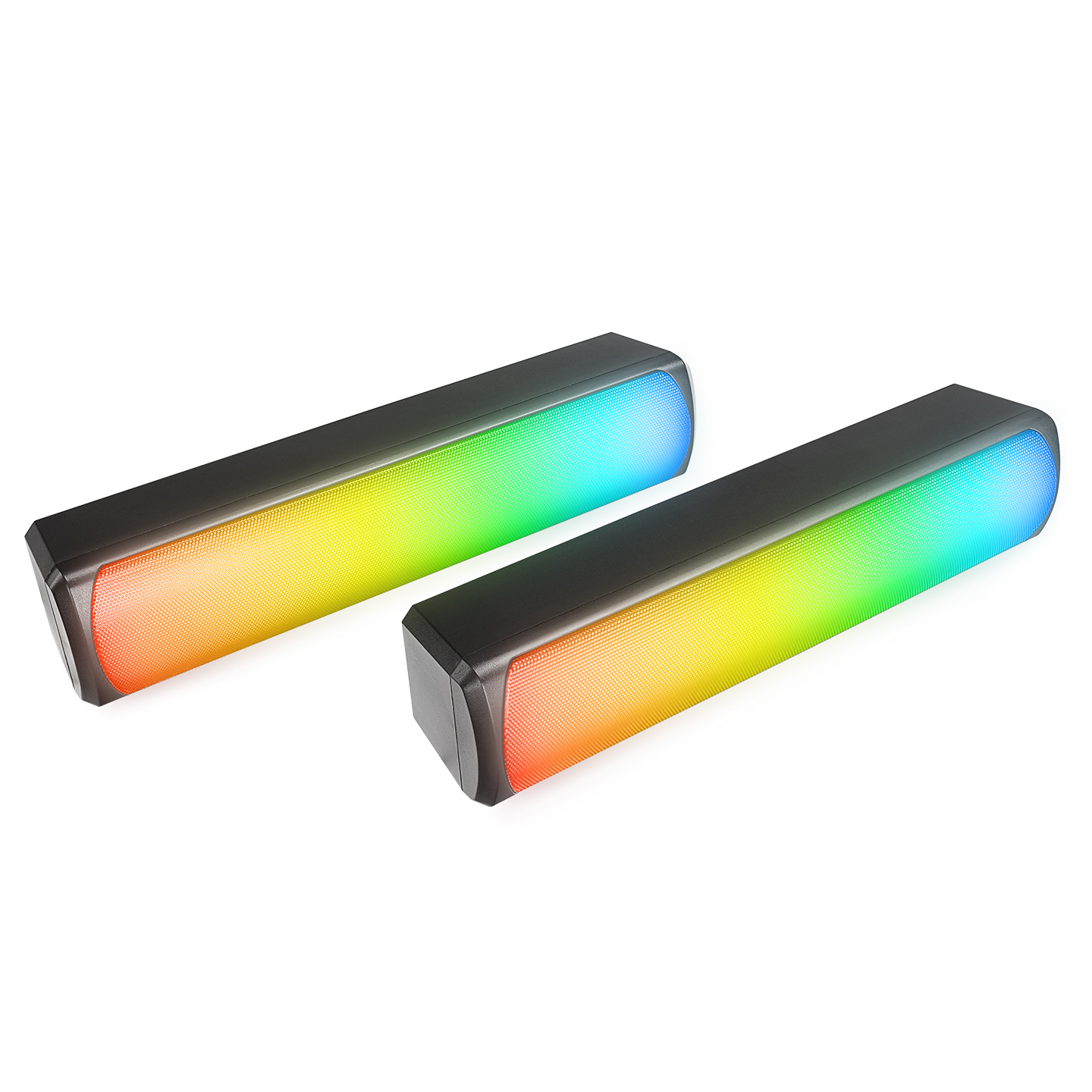 Zvučnici 2.0 gaming Mikado MD-183 2.0 3W*2 Bluetooth Black RGB illuminated USB 3.5mm USB 5V 5V speaker speaker, 40234 - Image 4