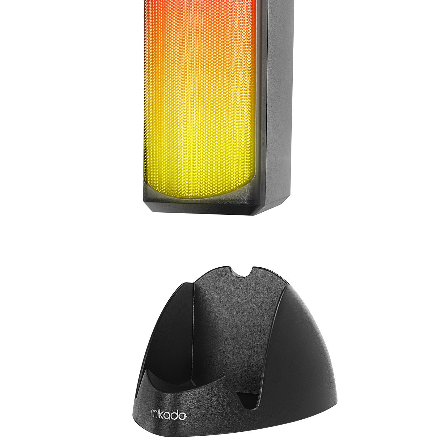 Zvučnici 2.0 gaming Mikado MD-183 2.0 3W*2 Bluetooth Black RGB illuminated USB 3.5mm USB 5V 5V speaker speaker, 40234 - Image 5