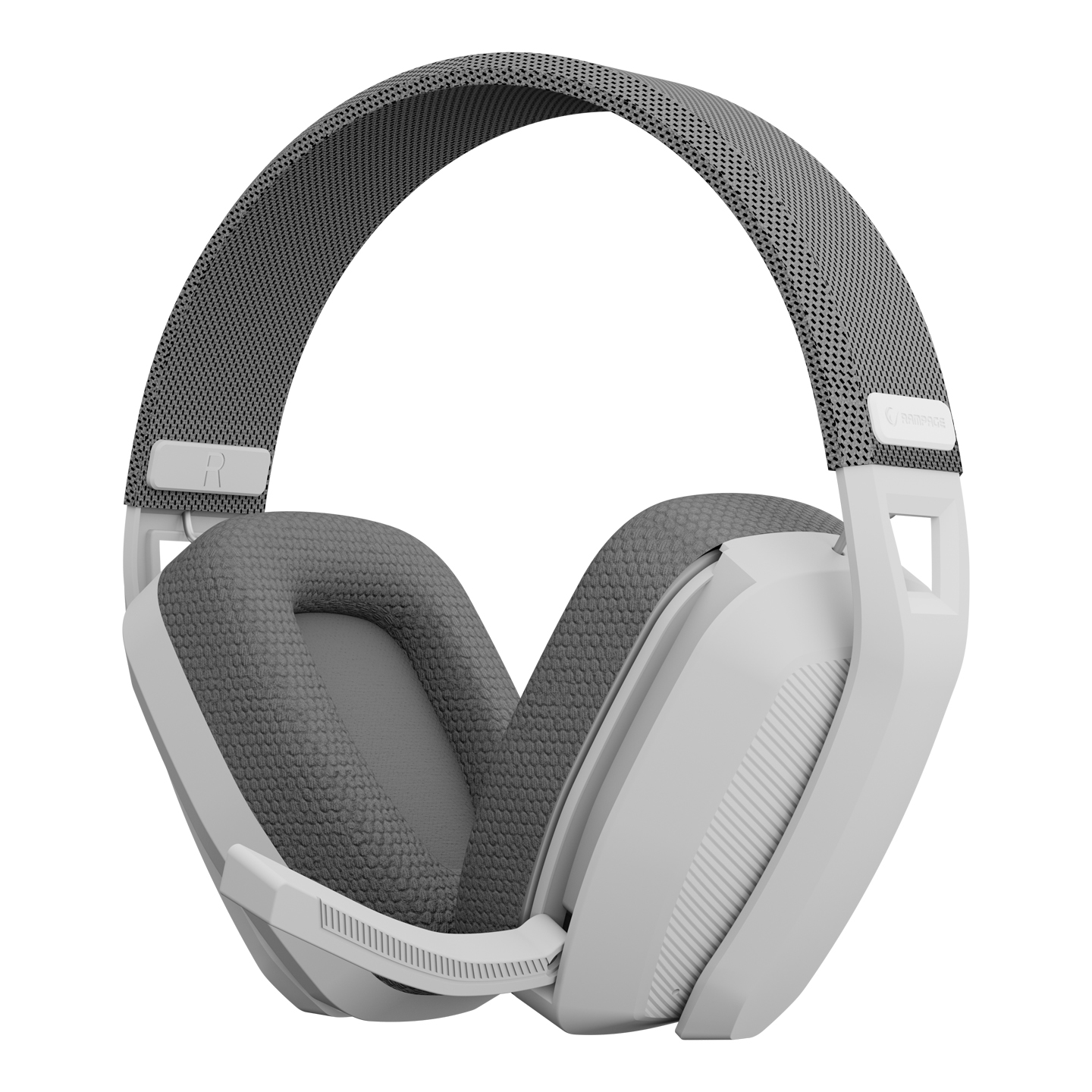 Slušalice sa mikrofonom RAMPAGE BLITZ White/Gray Wireless 2.4g Bluetooth Microphone Player headset, 40395