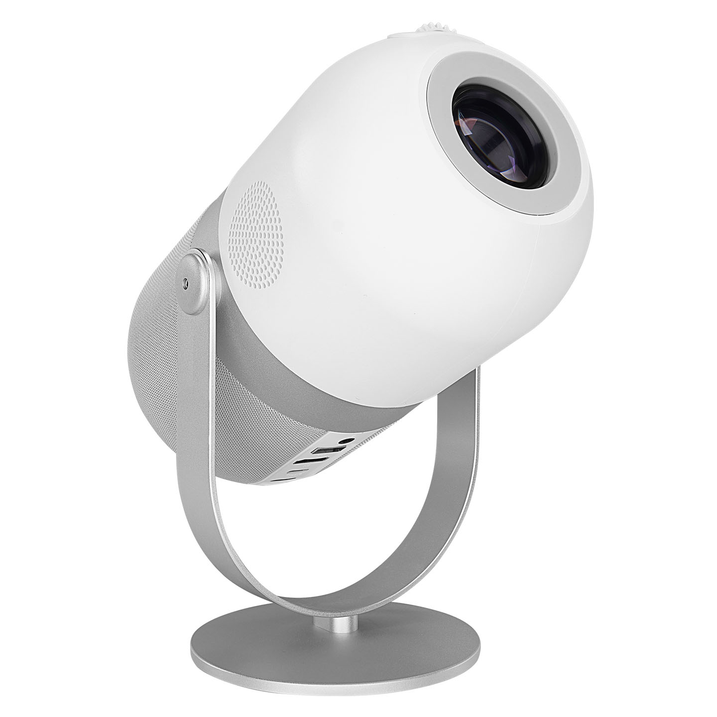 Projektor EVEREST PJ09 White Mini Portable 1280*720P 4500 Lumens 150 ANSIL Android 9.0 Screen Mirroring Metal Tripod HD Projector, 40629 - Image 3
