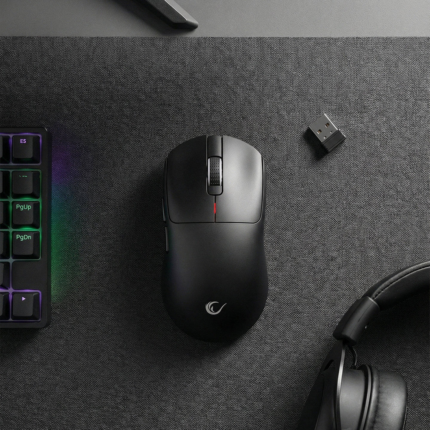 Miš gaming RAMPAGE CLAX 60 GRAM Wireless Ultra Light Black, Charging 3311 Sensor 24000 DPI, 41040 - Image 6