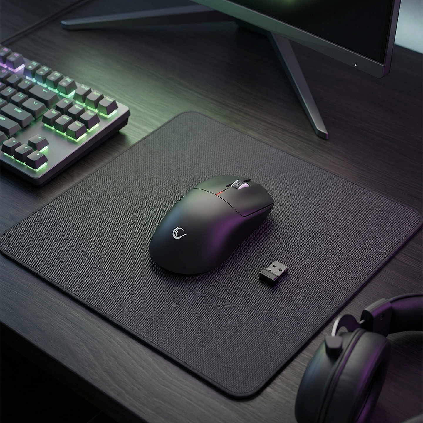 Miš gaming RAMPAGE CLAX 60 GRAM Wireless Ultra Light Black, Charging 3311 Sensor 24000 DPI, 41040 - Image 8
