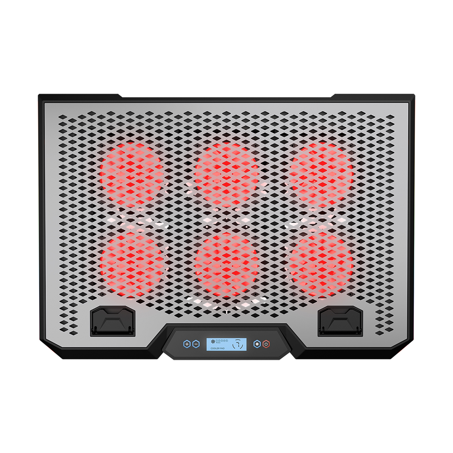 Postolje za notebook gaming Rampage BLIZZARD R7 6 FAN LCD SCREEN 2 USB SOCKET 13"-15.6" Notebook Cool Stand, 42032 - Image 2