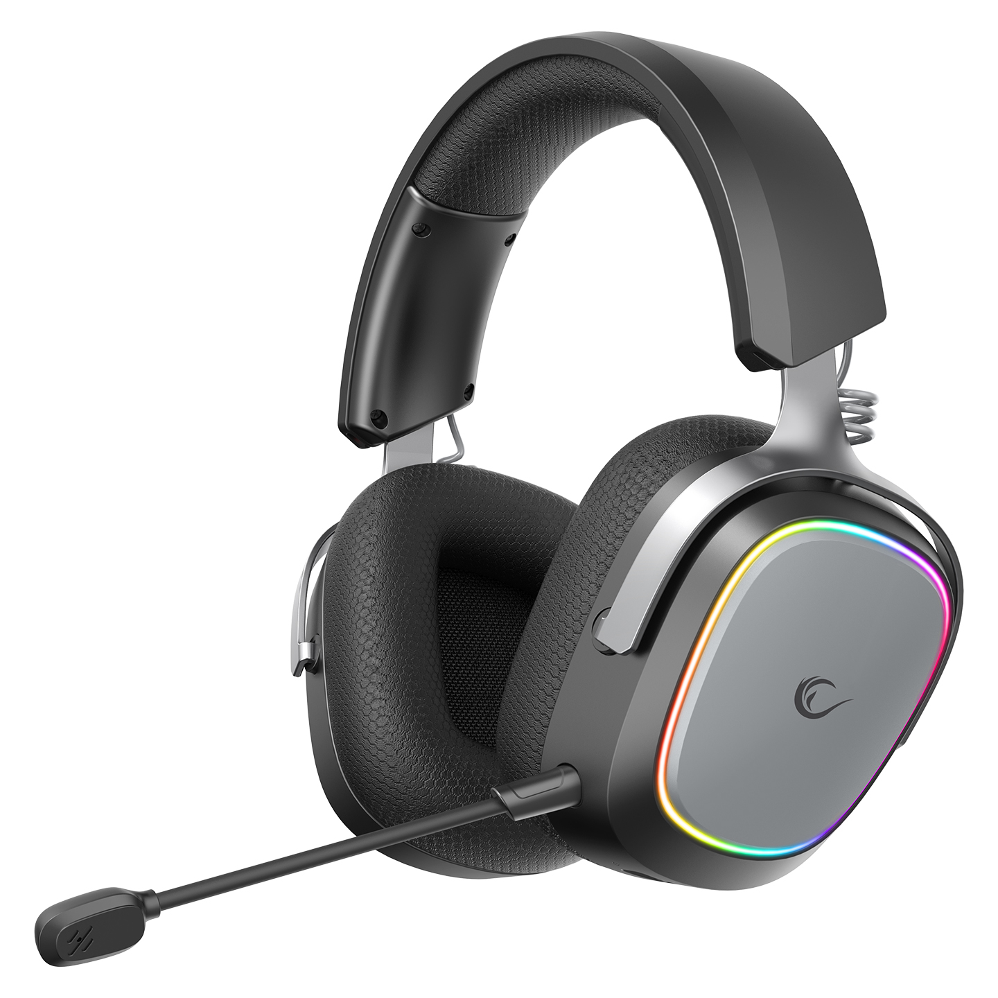 Slušalice sa mikrofonom RAMPAGE RETSU Black/Grey Wireless 2.4G Bluetooth Fabric and Leather Protein Earpad, 42412