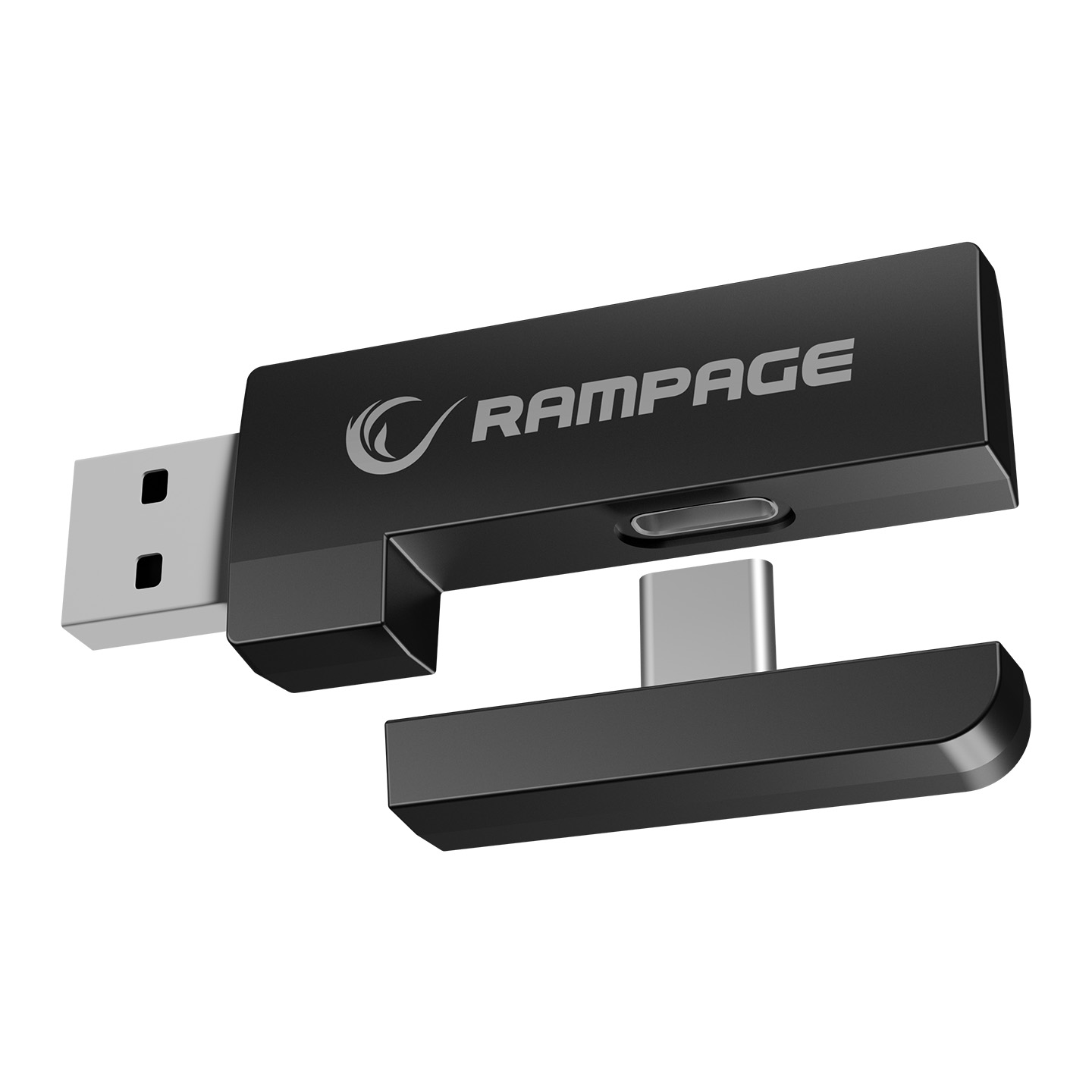 Slušalice sa mikrofonom RAMPAGE RETSU Black/Grey Wireless 2.4G Bluetooth Fabric and Leather Protein Earpad, 42412 - Image 5