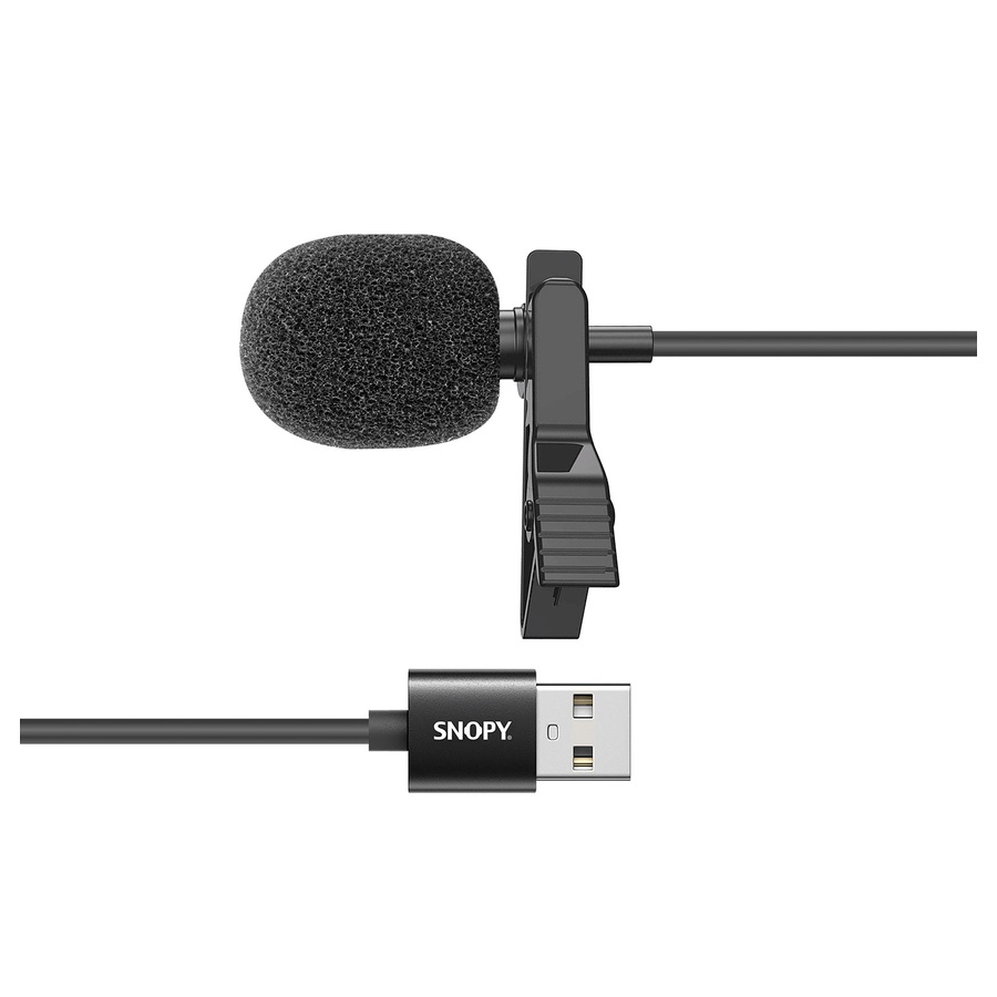 Mikrofon Snopy clip-on SN-M50 Black USB High performance, 35523 - Image 2
