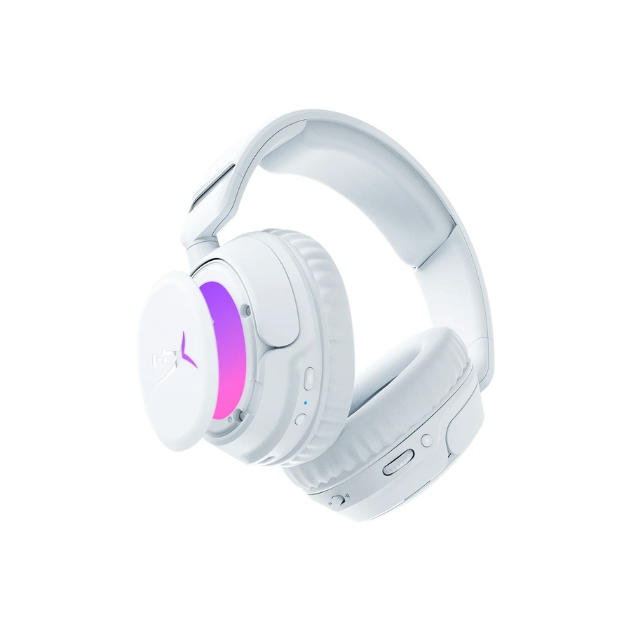 Slušalice sa mikrofonom HyperX Cloud Flight 2 RGB White, Wireless Gaming Headset B5VC5AA - Image 3