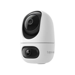TP-Link Tapo-C245D Dual Lens Pan/Tilt Indoor/Outdoor Security Camera, 2K + 2K, 2.4 GHz, Smart AI Detec.Notif.Track