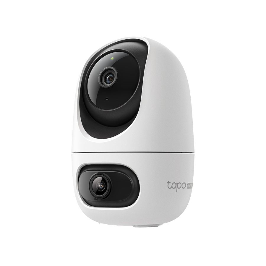 TP-Link Tapo-C245D Dual Lens Pan/Tilt Indoor/Outdoor Security Camera, 2K + 2K, 2.4 GHz, Smart AI Detec.Notif.Track