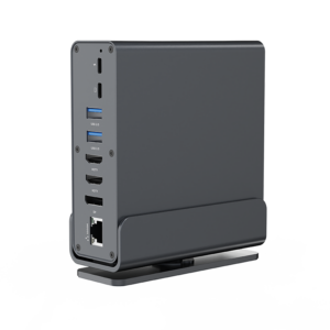 Docking station GEMBIRD USB Type-CF 15-in-1 multi-port HDMIx2 + DisplayPort + PD + card reader + GigaLAN + 3.5 mm audio, grey A-CF-COMBO15-01