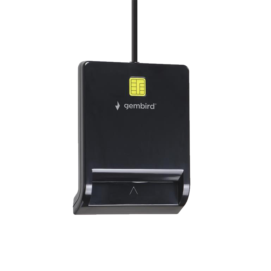 USB smart card reader, black GEMBIRD, FD2-SCR