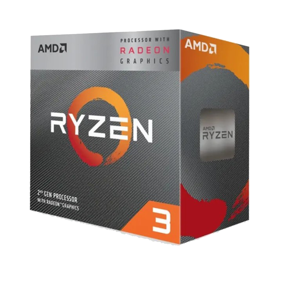 AMD RYZEN 3 3200G AM4 4 CPU cores,4 threads, 3.6GHz,4MB L3,65W,Radeon Vega 8, Tray