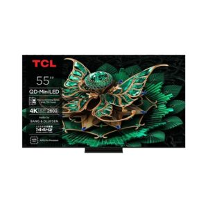 TV TCL 55" C7K 4K QD-Mini LED TV 144Hz Google TV; Game Master; Audio BANG & OLUFSEN; HDR Premium, 55C7K