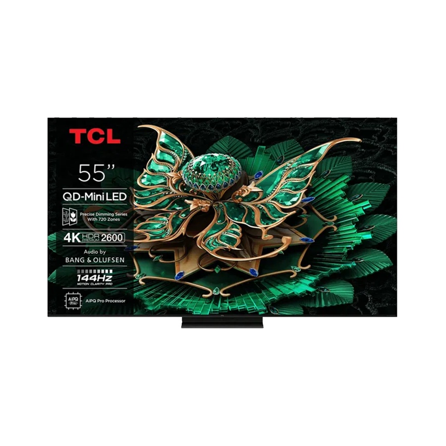 TV TCL 55" C7K 4K QD-Mini LED TV 144Hz Google TV; Game Master; Audio BANG & OLUFSEN; HDR Premium, 55C7K