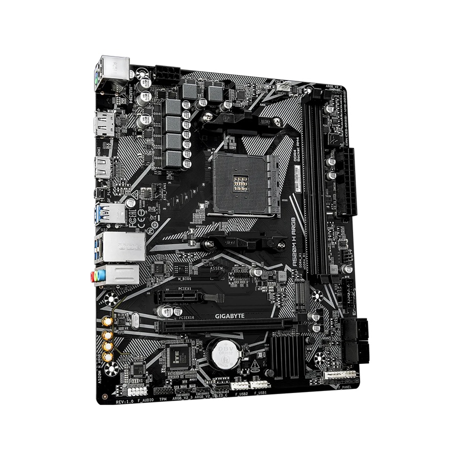 Gigabyte MB A520M H ARGB AM4 2xDDR4 5100MHz/64GB M.2 4xSATA 6xUSB 1xDP 1xHDMI mATX - Image 2