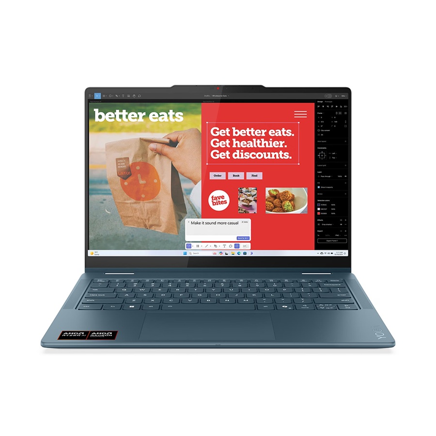 Lenovo Yoga 7 2-in-1 14AKP10 83JR0027SC 14" WUXGA OLED Touch 600nits, AMD Ryzen 7 350(Ai) 24GB DDR5/1TB SSD M.2,/Tidal Teal/Alu/2y