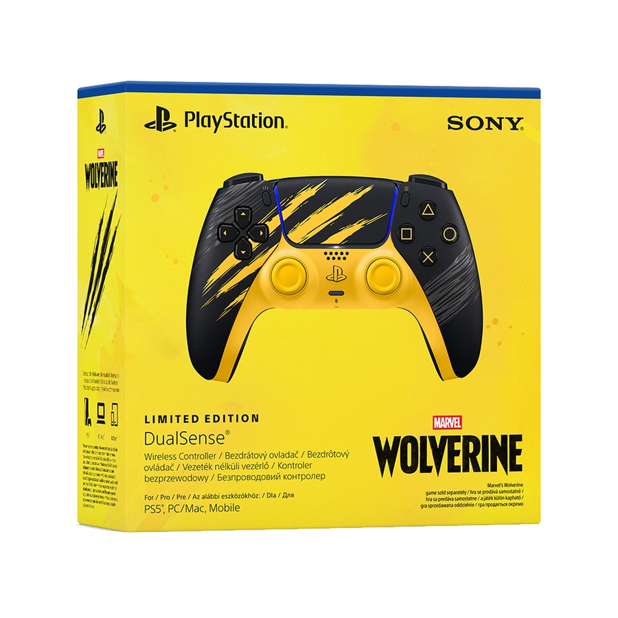 PS5 Dualsense Wireless Controller Marvel’s Wolverine Battle Yellow Limited Edition 1000056821 - Image 6