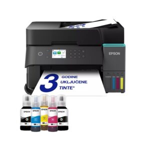 Printer EPSON EcoTank L6370 print/scan/copy/ 35str/min crno-bijelo.23str/min boja. 4800x1200 dpi. ADF, Duplex(scan, copy). WiFi. Crni. Tinte 101