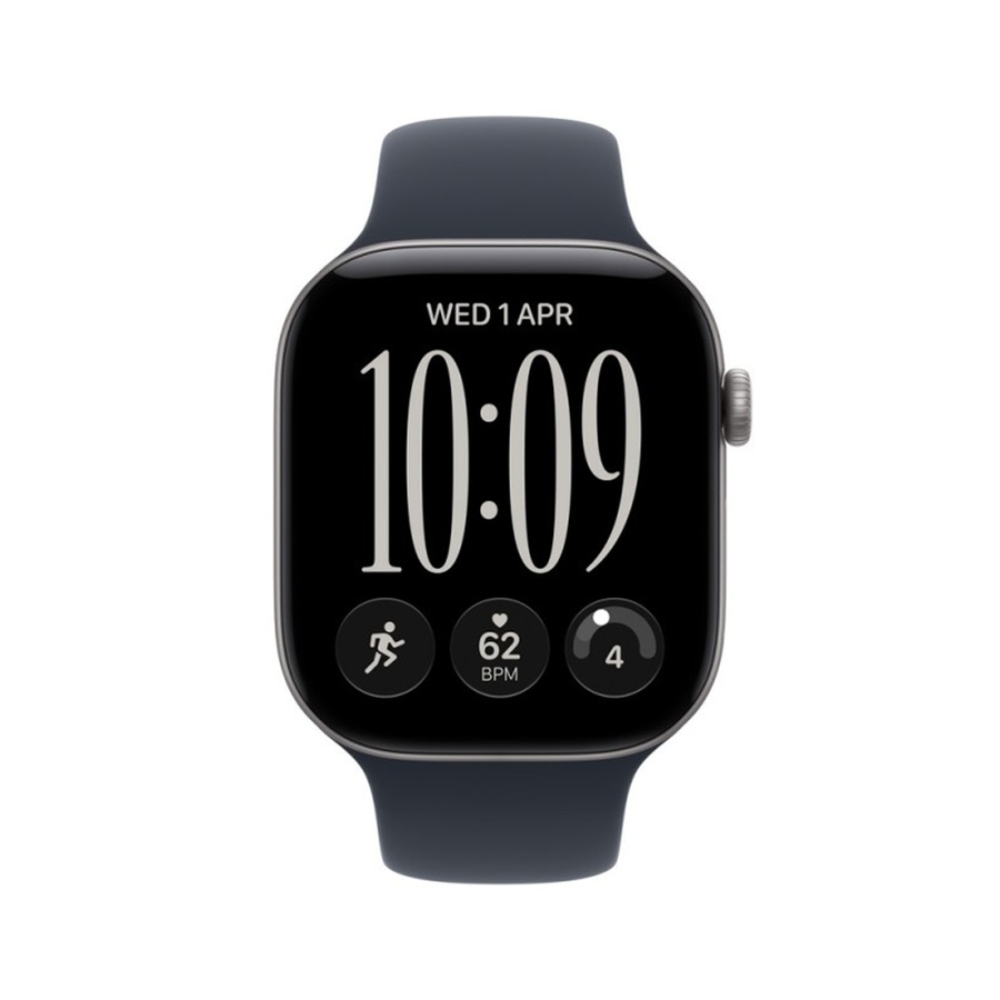 Apple Watch Series 12 42mm Space Grey Aluminium Case with Navy Blue Sport Band - S/M mje74et/a - Image 2