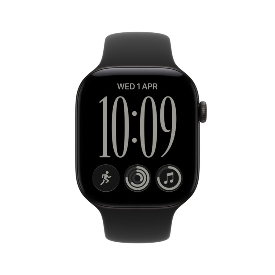 Apple Watch Series 12 46mm Black Aluminium Case with Black Sport Band - M/L mjel4et/a - Image 2